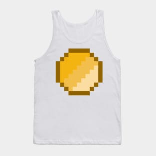 Gold Coin Coin Pixel Art Tank Top